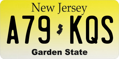 NJ license plate A79KQS