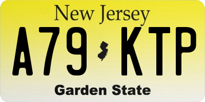 NJ license plate A79KTP