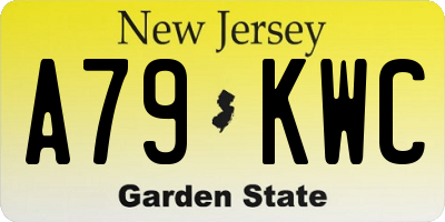 NJ license plate A79KWC