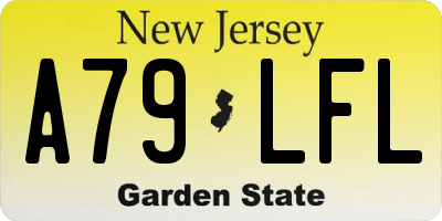 NJ license plate A79LFL