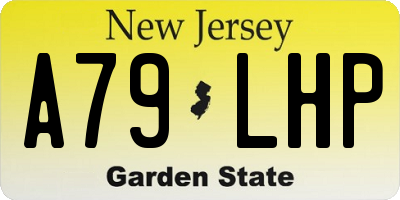 NJ license plate A79LHP