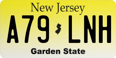 NJ license plate A79LNH