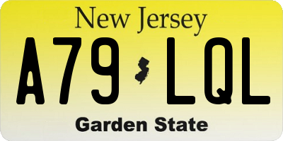 NJ license plate A79LQL