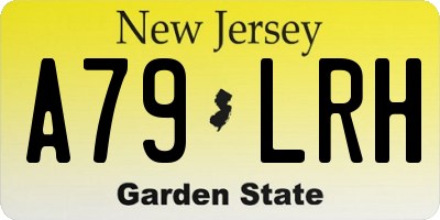 NJ license plate A79LRH