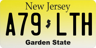 NJ license plate A79LTH