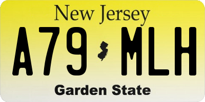 NJ license plate A79MLH