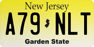 NJ license plate A79NLT