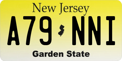 NJ license plate A79NNI