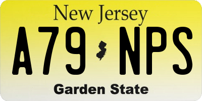 NJ license plate A79NPS