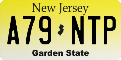 NJ license plate A79NTP