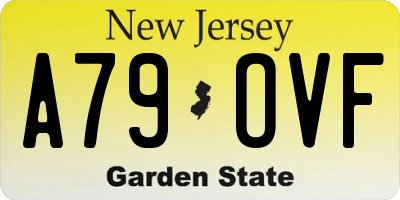 NJ license plate A79OVF