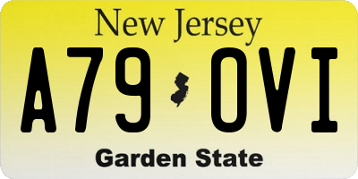 NJ license plate A79OVI