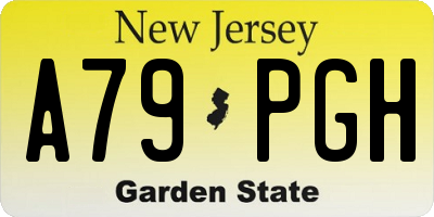 NJ license plate A79PGH