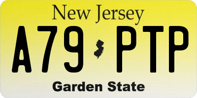 NJ license plate A79PTP
