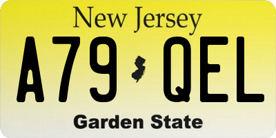 NJ license plate A79QEL