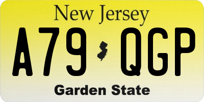 NJ license plate A79QGP