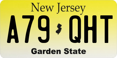 NJ license plate A79QHT