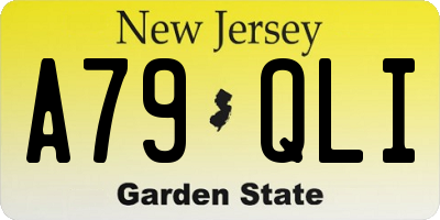 NJ license plate A79QLI