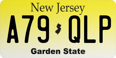 NJ license plate A79QLP