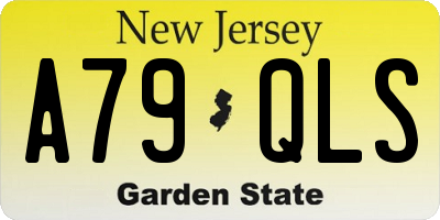NJ license plate A79QLS