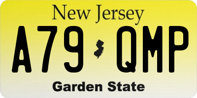 NJ license plate A79QMP