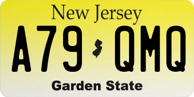 NJ license plate A79QMQ