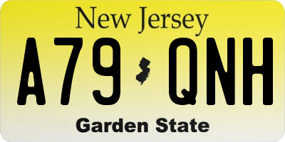NJ license plate A79QNH
