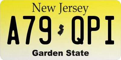 NJ license plate A79QPI