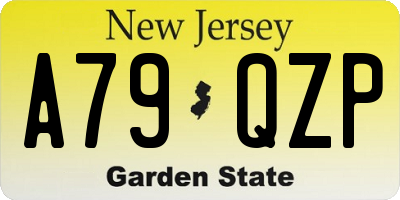 NJ license plate A79QZP