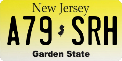 NJ license plate A79SRH