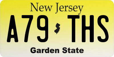 NJ license plate A79THS