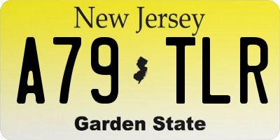 NJ license plate A79TLR