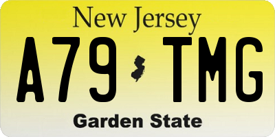 NJ license plate A79TMG