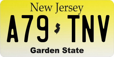 NJ license plate A79TNV