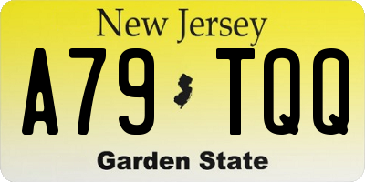 NJ license plate A79TQQ