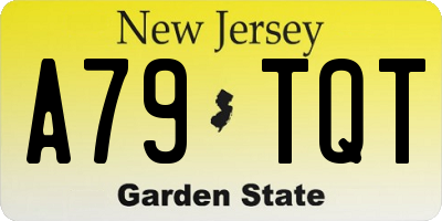 NJ license plate A79TQT