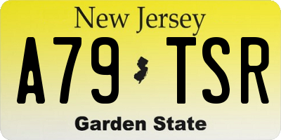 NJ license plate A79TSR