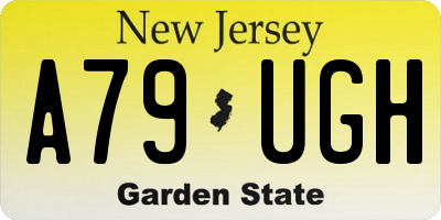 NJ license plate A79UGH
