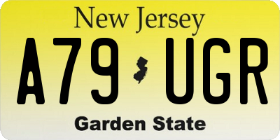 NJ license plate A79UGR