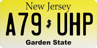 NJ license plate A79UHP