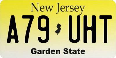 NJ license plate A79UHT