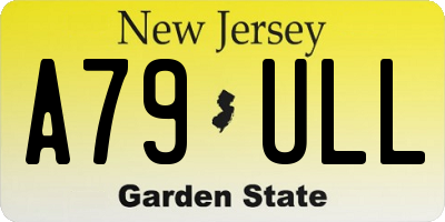 NJ license plate A79ULL