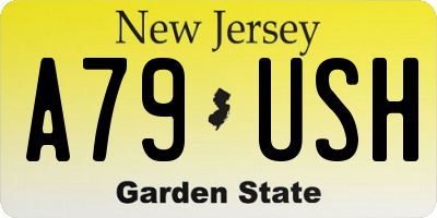 NJ license plate A79USH