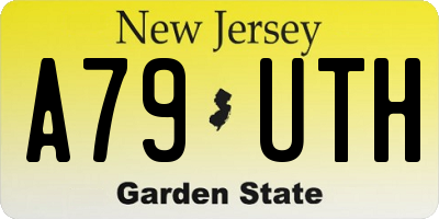 NJ license plate A79UTH