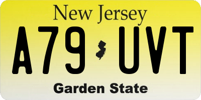 NJ license plate A79UVT