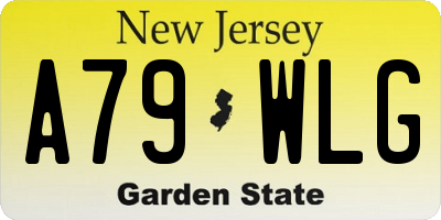 NJ license plate A79WLG