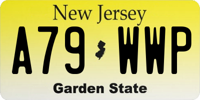 NJ license plate A79WWP