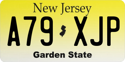 NJ license plate A79XJP