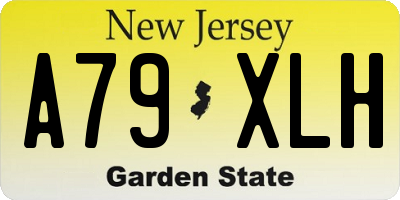NJ license plate A79XLH
