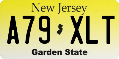 NJ license plate A79XLT